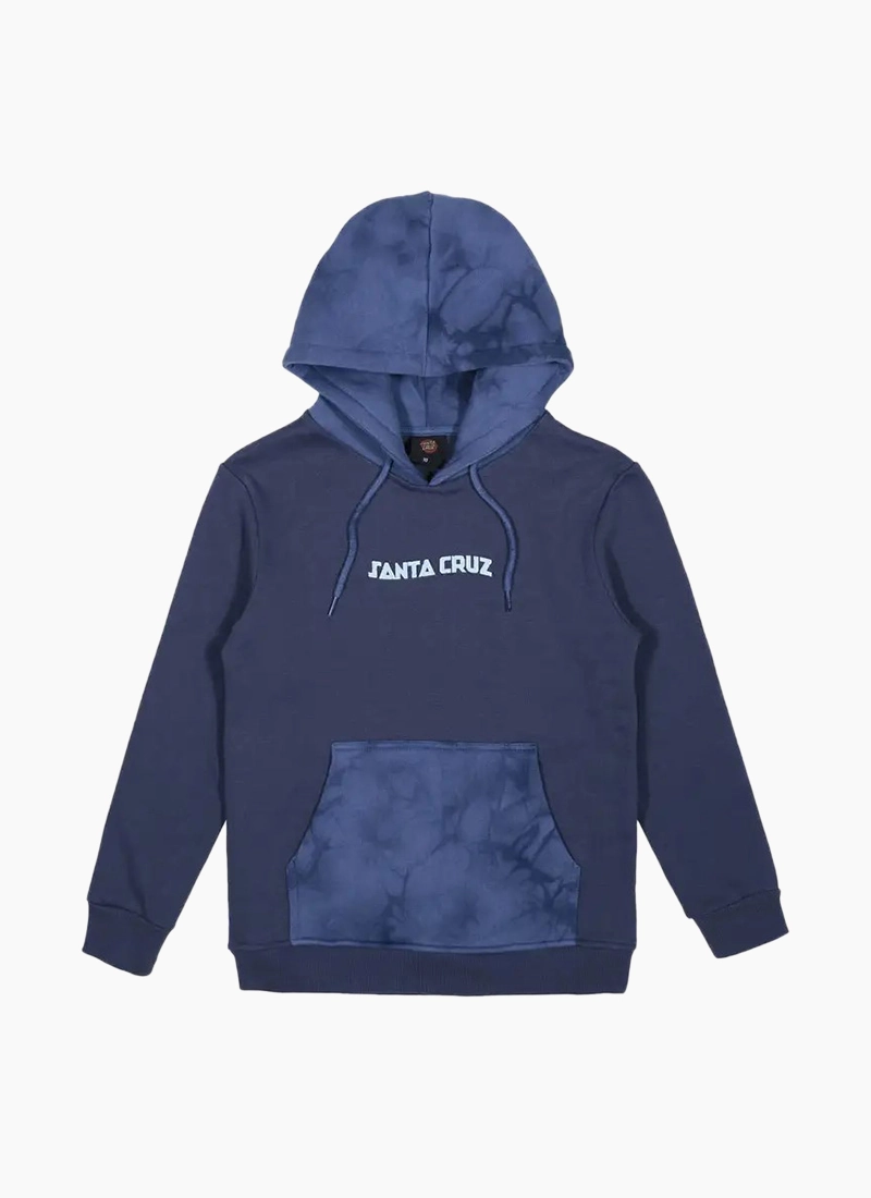 Santa Cruz Boys Inherit Stacked Strip Hoodie Blue Tie Dye Shop Santa Cruz Online