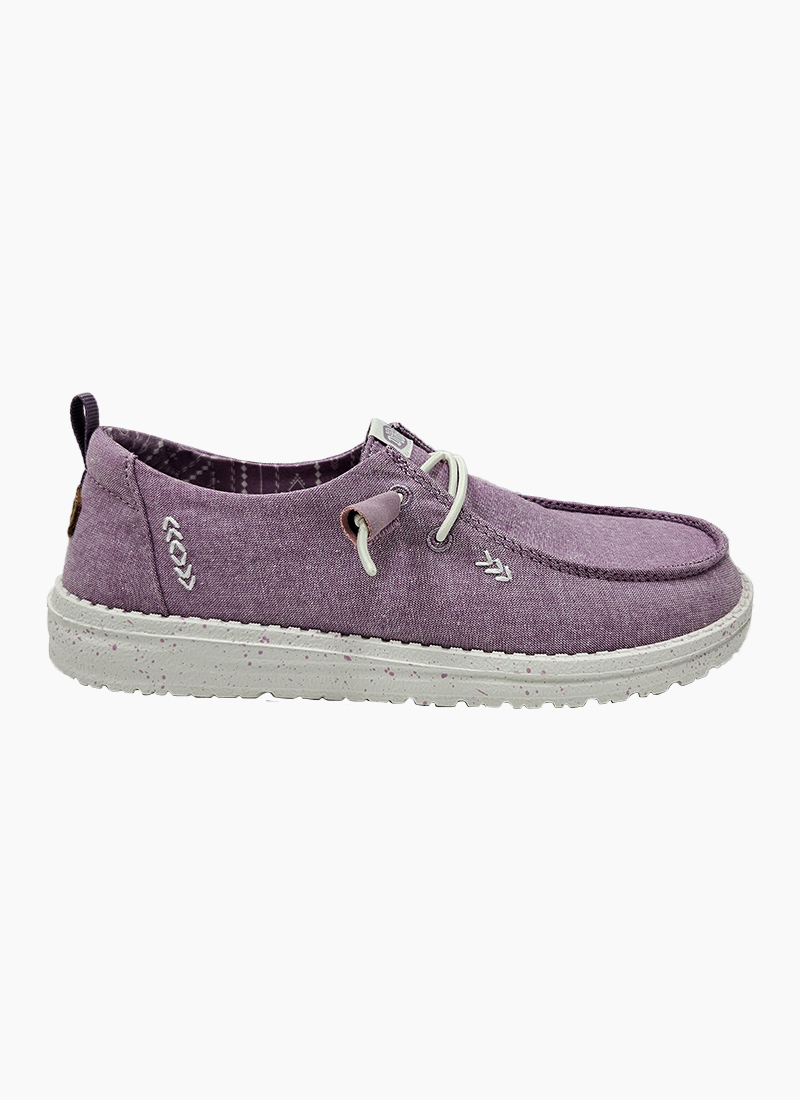 Hey Dude Wendy Chambray Lilac Shoe Shop Hey Dude Online