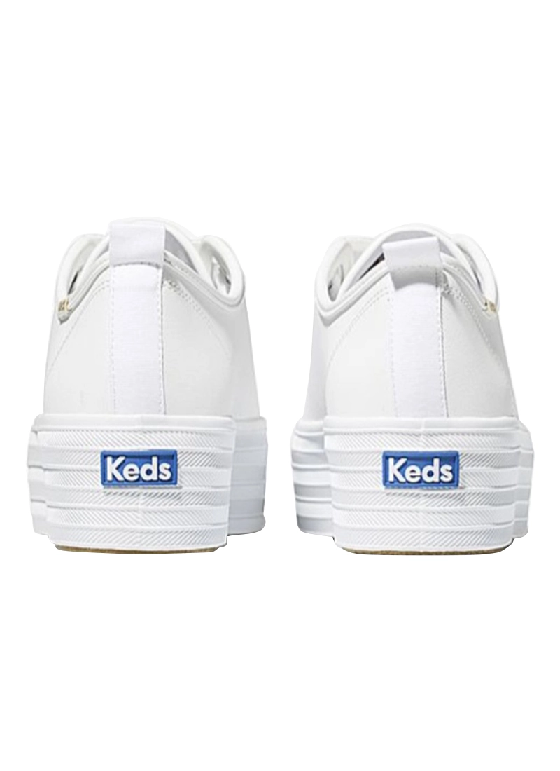 Keds triple decker white leather deals