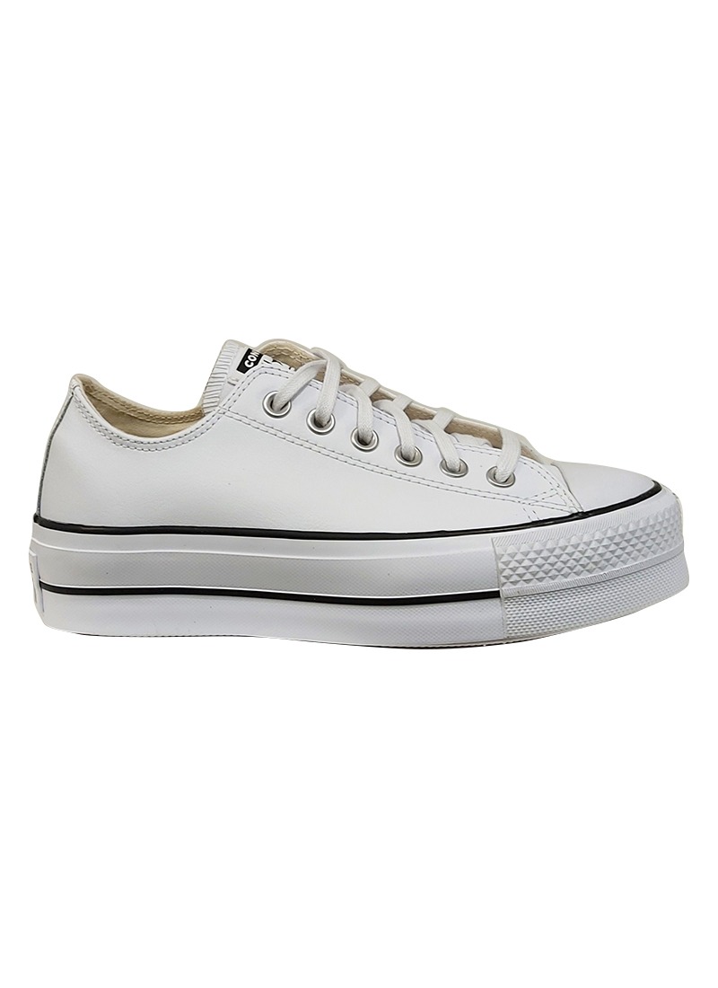 Converse Ctas Ox Leather White/Black | Buy Online at Mode.co.nz