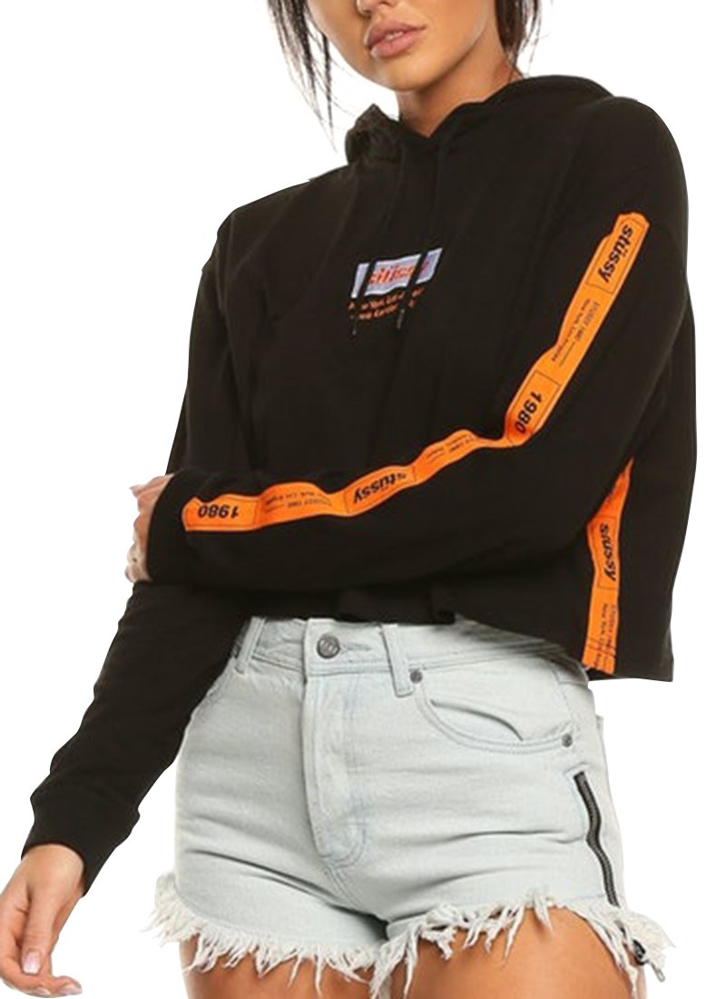stussy cropped hoodie