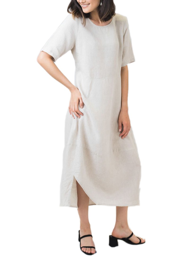 Naturals by O&J Plain Beige Dress Shop Naturals By O&J Online Naturals by O&J Plain Beige Dress Shop Naturals By O&J Online