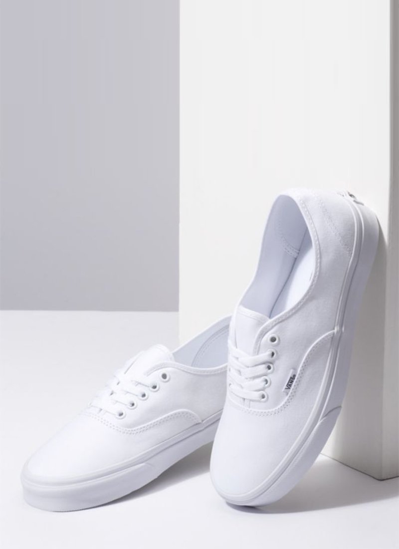 vans authentic true white