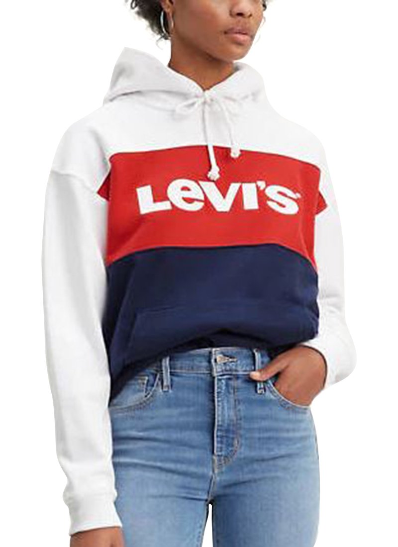 levis hoodie color block