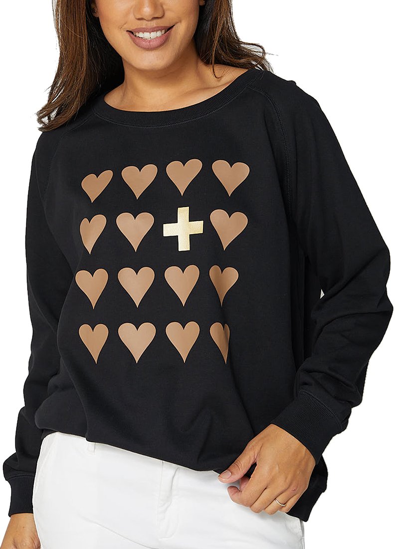 Stella + Gemma Black sweatshirt with 