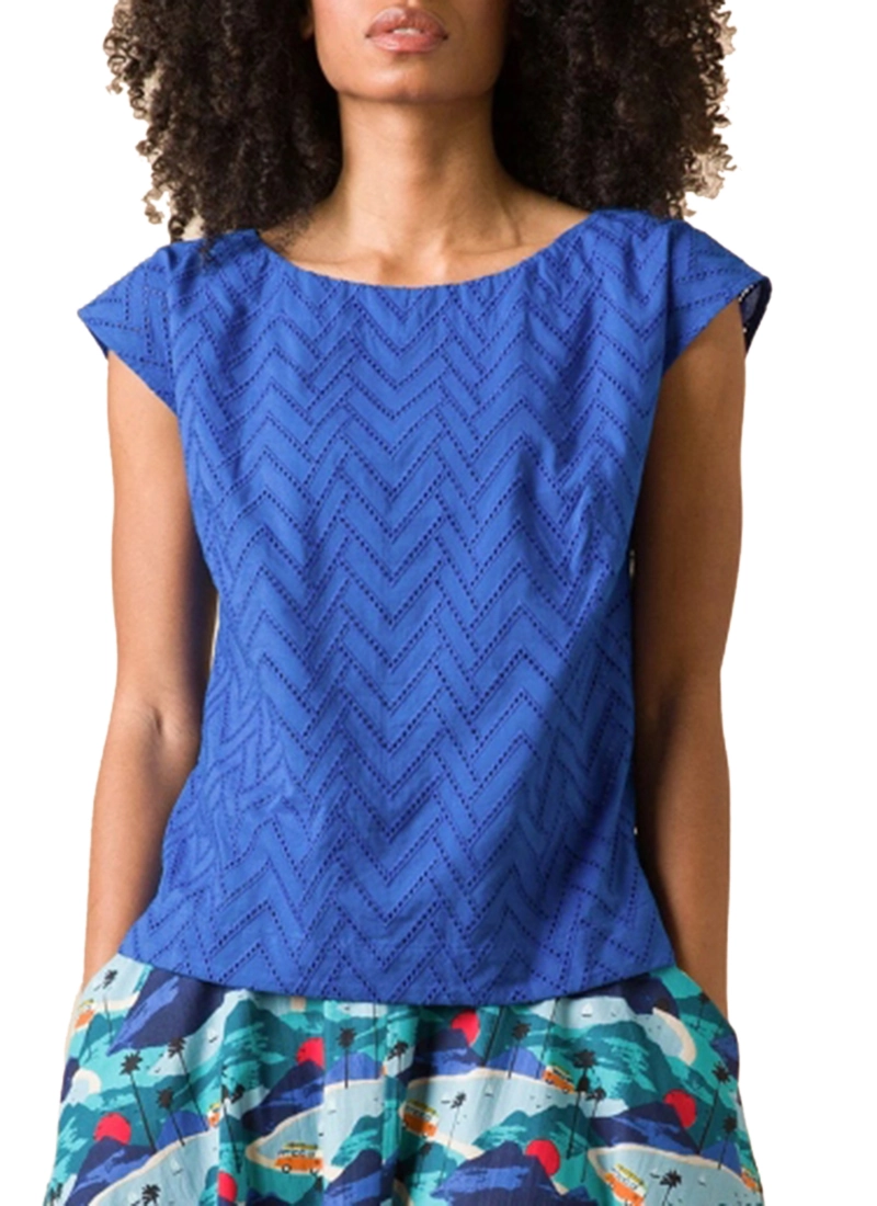 Emily and Fin Edna Top Cobalt ENT0305 Shop Emily And Fin Online