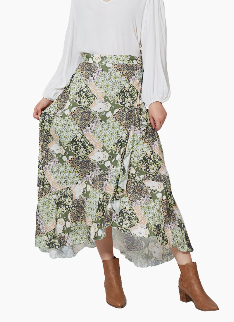 Isle Of Mine Coppola Wrap Skirt Evergreen Muse Shop Isle Of Mine Online