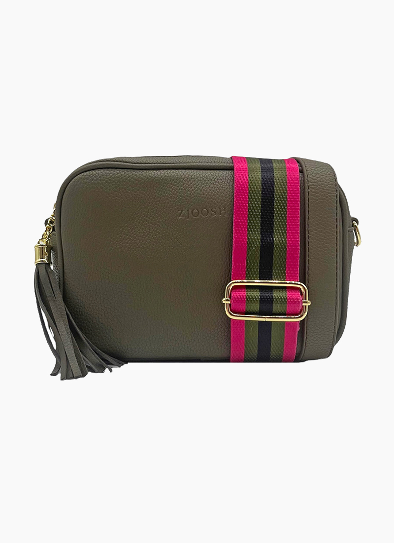 Zjoosh Ruby Sports Cross Body Bag Khaki Shop Zjoosh Online