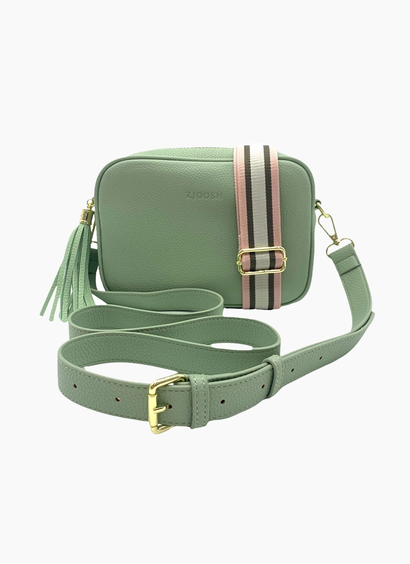 Zjoosh Ruby Sports Cross Body Bag Pistachio Shop Zjoosh Online