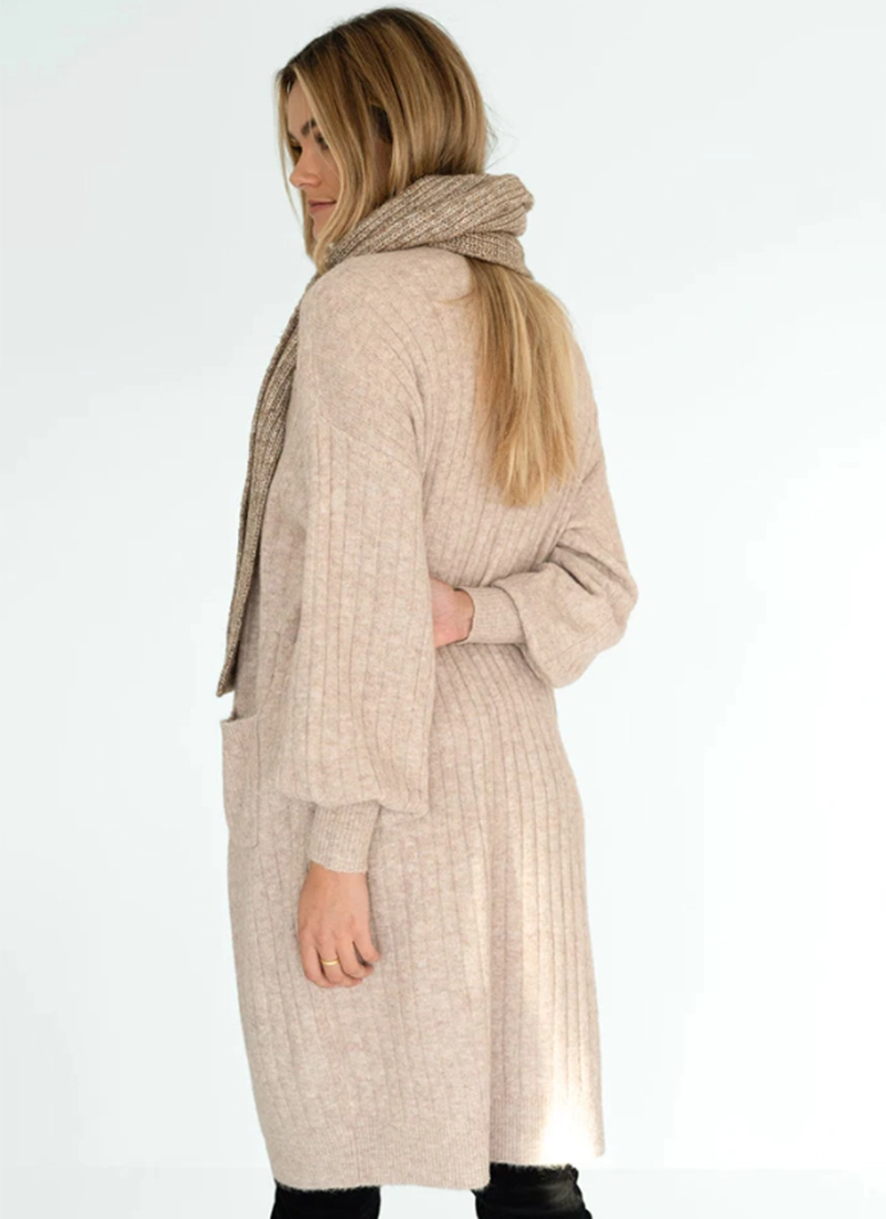 Evie Cardi in Oatmeal Evie Cardi in Oatmeal
