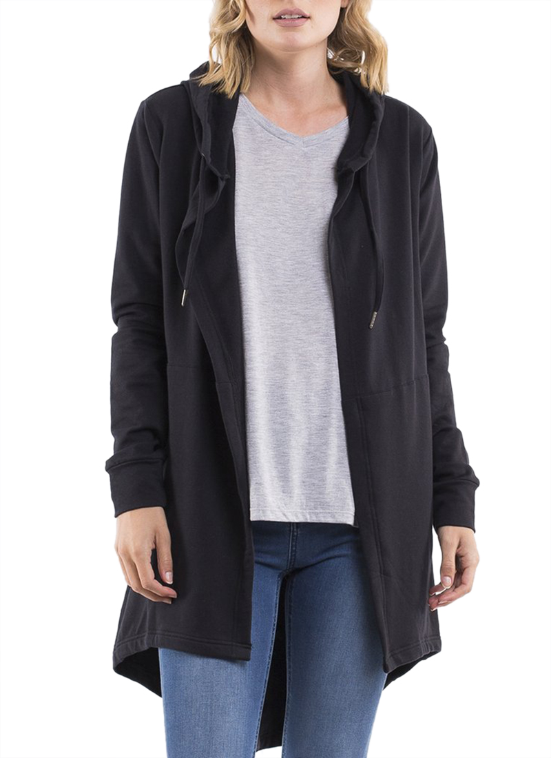 silent theory ashleigh hooded cardigan