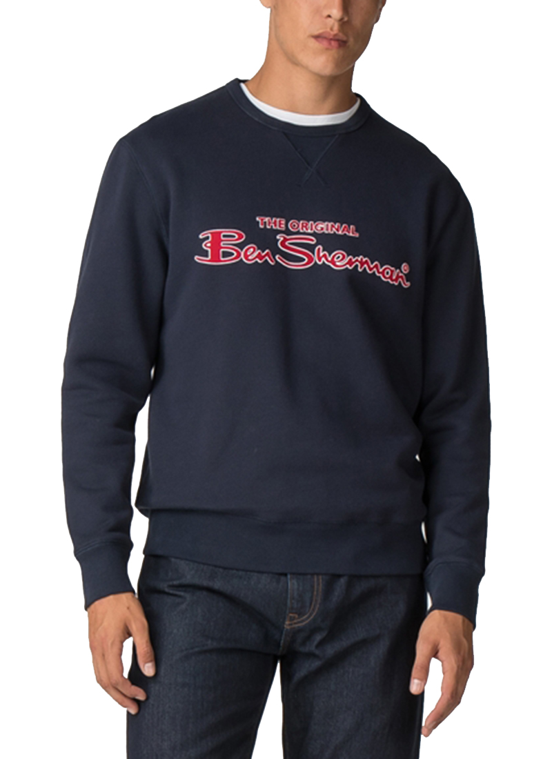 Sweat à Col Cheminée Ben Sherman Pour Homme - Manches Longues, Léger Et Confortable