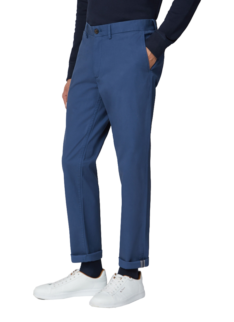 Ben Sherman Dark Blue Slim Stretch Chino | Buy Online at Mode.co.nz