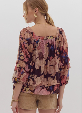 Sweet Nothings Blouse - Brown