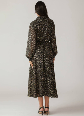 Ivy Pleated Midi Dress