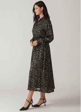 Ivy Pleated Midi Dress