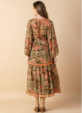 Anna Floral Midi Dress