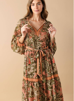 Anna Floral Midi Dress