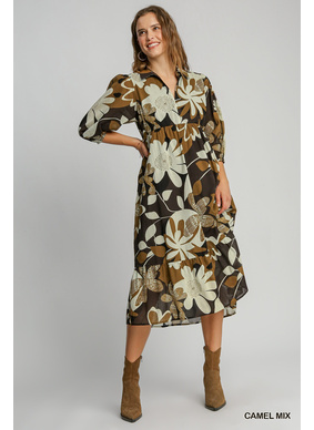 Lucy Floral Midi Dress