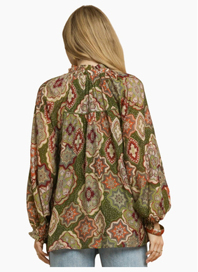 Mosaic Print Blouse