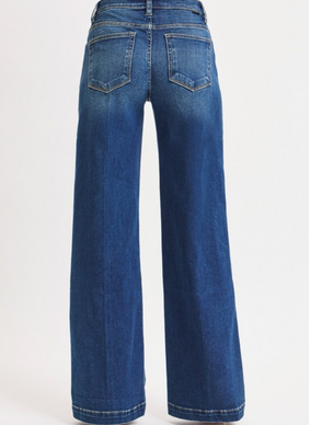 Scottie Mid Rise Wide Leg Jean
