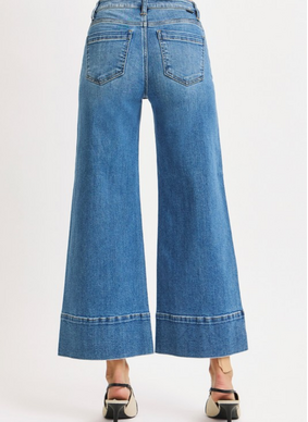 Holly Crop Wide Leg Jean - Medium