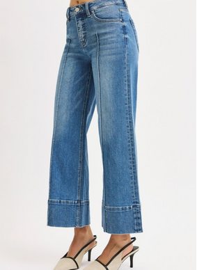 Holly Crop Wide Leg Jean - Medium
