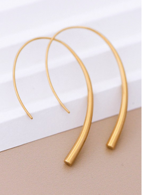 Gold Plated Stainless Steel Hoop Earrings