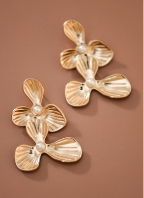 Pearl Flower Earrings