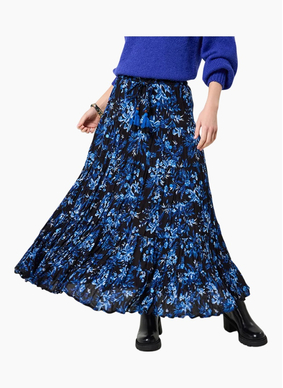 Joe Brown AUTUMN BLUES MAXI SKIRT-BLUE