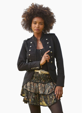 Joe Brown ULTIMATE DENIM MILITARY JACKER-BLACK