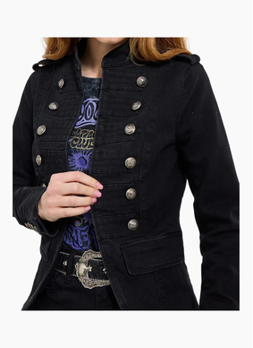 Joe Brown ULTIMATE DENIM MILITARY JACKER-BLACK