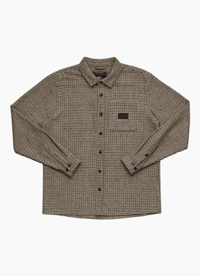 Just Another Fisherman TOOTH OVER SHIRT - BROWN