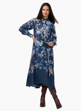 Loobies Story Casella Midi Dress -Blue