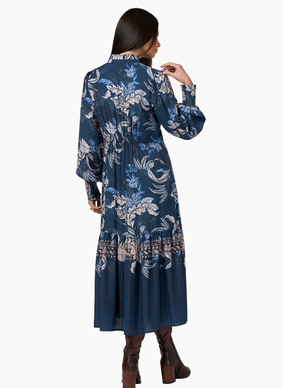 Loobies Story Casella Midi Dress -Blue