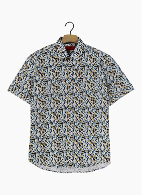 R.F Scott  Fields Short Sleeve Shirt Nectar