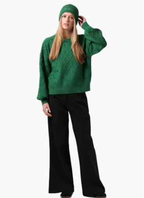 RPM CABLE KNIT GREEN