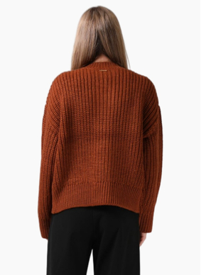 RPM CHUNKY CARDIGAN CARAMEL