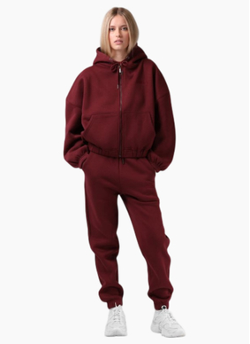 RPM ZIP THRU HOOD RED WINE