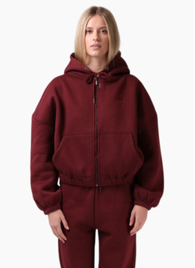 RPM ZIP THRU HOOD RED WINE