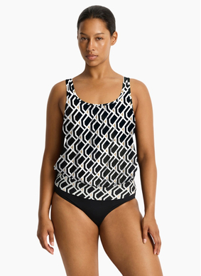 Sea Level Costa Blouson Tank Multifit Tankini