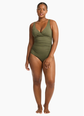 Sea Level Essentials Cross Front Multifit One Piece