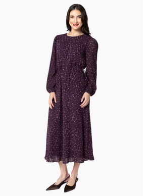 Seeking Lola Cat Walk Maxi Shift Dress - Cranberry Crush