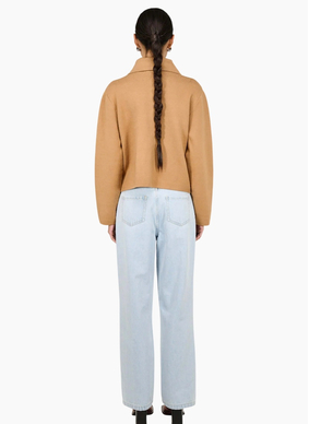 Staple the Label Aura Knit Barn Jacket - Caramel