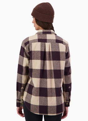 Swanndri Rapaki Shacket - Espresso/White