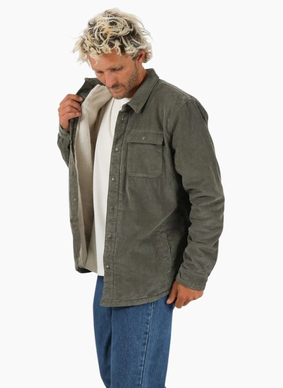 T & C The Ranch Cord Jacket - Military Regular price