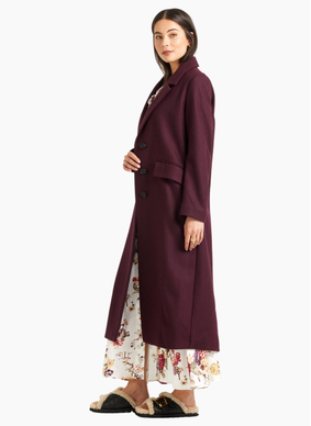 Tuesday Label Archer coat-Merlot