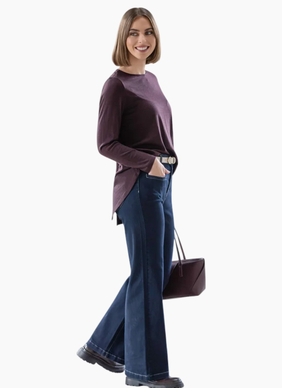 Vassalli Ivey Merino Top - Berry