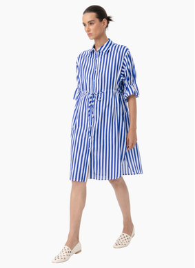 Blacklist 3058 Vena Shirt Dress - Blue Stripe