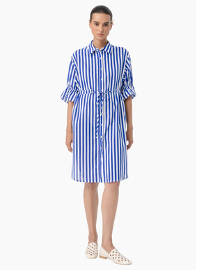 Blacklist 3058 Vena Shirt Dress - Blue Stripe
